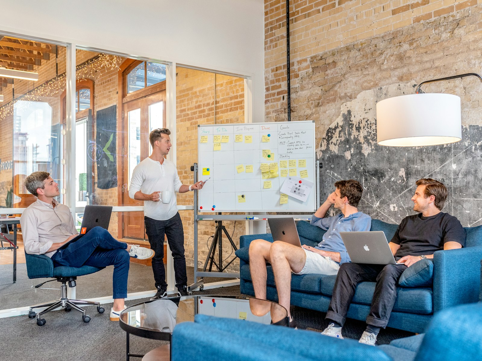 Small business team meeting